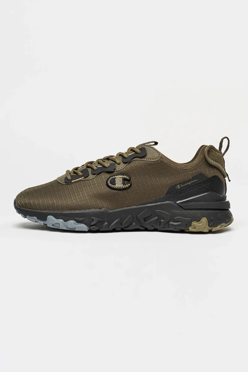 Champion, Pantofi sport Athos din material textil, Verde masliniu, 42