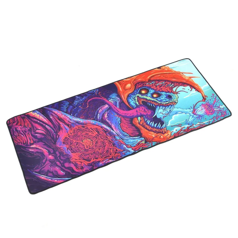 Mousepad profesional pentru jucatori cu dragon, monstru, colorat 90x40cm, eR D L