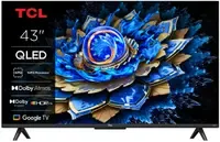 Televizor QLED TCL 109 cm (43") 43T69C, Ultra HD 4K, Smart TV, WiFi, CI+