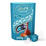 Bomboane de ciocolata cu lapte cu cristale de sare si umplutura de caramel Lindt, 200 g