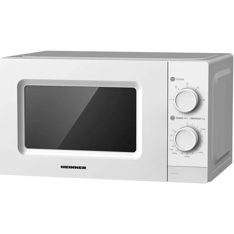 Cuptor cu microunde Heinner HMW-MD20MBK, 20 l, Control mecanic, 700 W, Negru