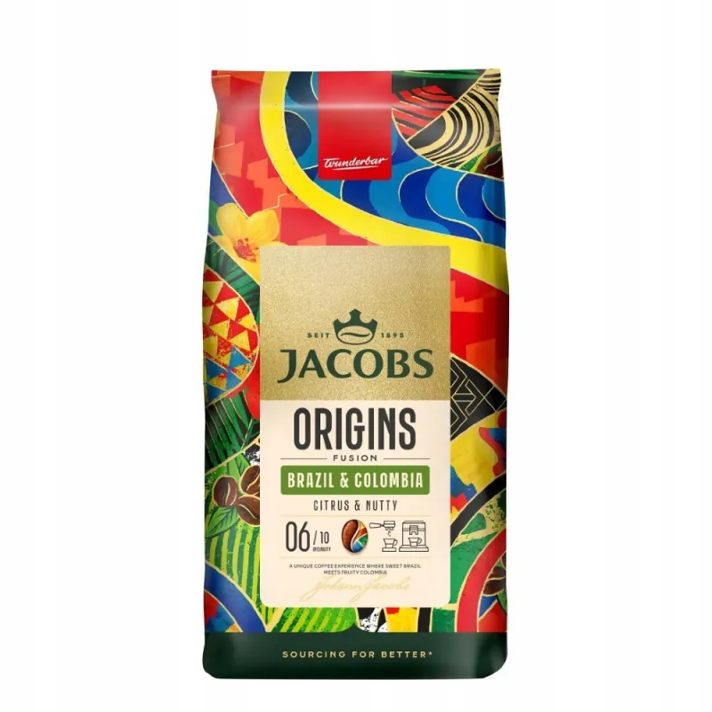 Jacobs cafea boabe Origins Brazil & Colombia, 1kg