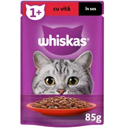 Hrana umeda pentru pisici cu vita in sos 85g