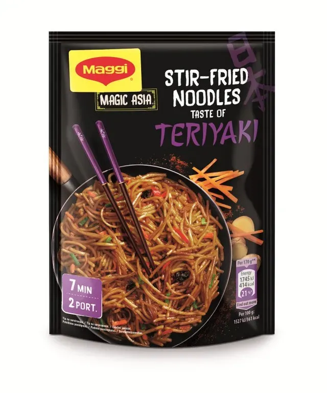 Amestec pentru taitei prajiti cu sos Teriyaki Maggi Magic Asia, 130 g