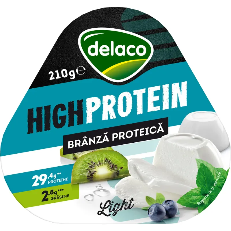 Branza proteica Delaco High Protein, 210 g