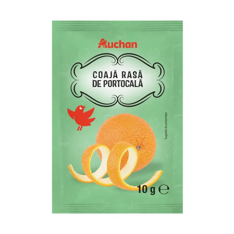 Coaja rasa de portocale Auchan, 10 g
