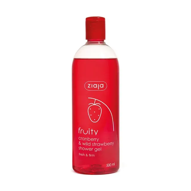 Gel de dus Ziaja Fuity cu merisoare si capsuni salbatice, 500 ml