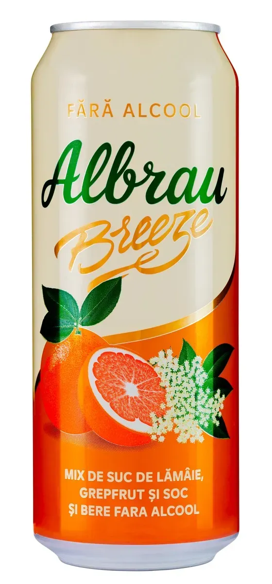 Bere fara alcool cu aroma de grapefruit Albrau, 0.5 l