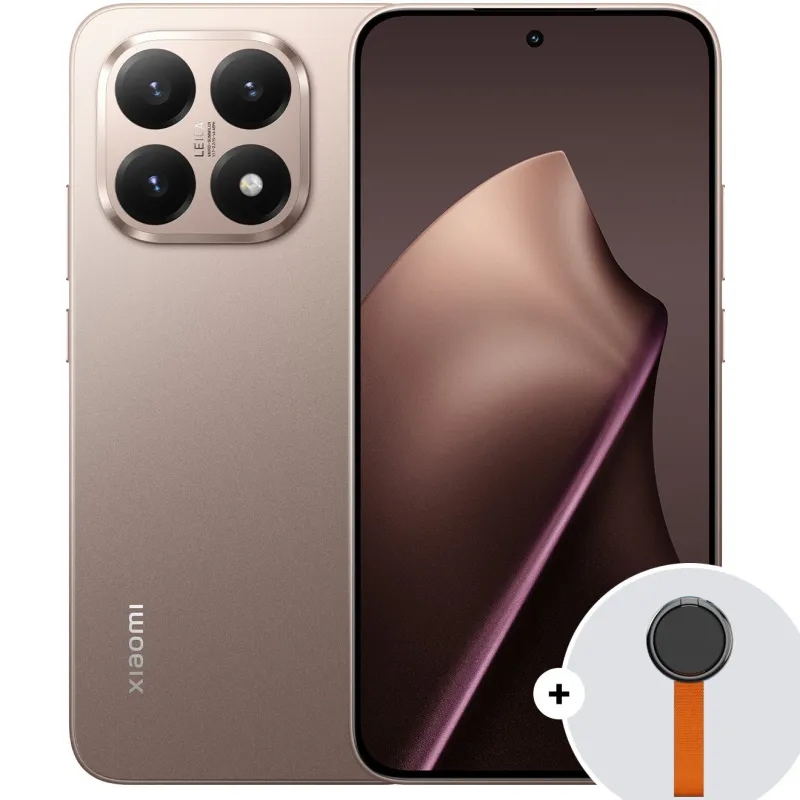 Xiaomi 15T, 12GB RAM, 256GB ROM, 5G Rose Gold + Woven Strap Ring Stand