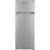 Frigider cu doua usi Heinner HF-H2206SE++, 206 L, lumina LED, 3 rafturi de sticla, Clasa E, H 143 cm (Argintiu)