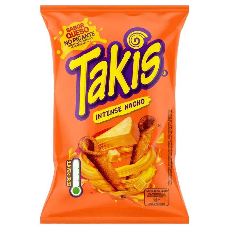 Tortilla chips Takis Intense Nacho, 90 g