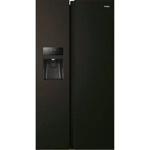 Side by Side HAIER HSR5918DIPB, No Frost, 511 l, H 177 cm, Clasa D, Dozator apa, negru