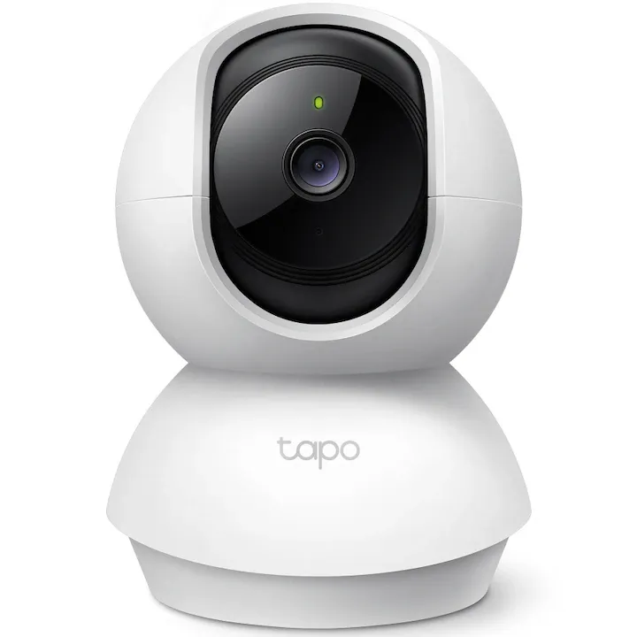 Camera de supraveghere Smart TP-Link Tapo C200C cu Pan/Tilt 360 grade, Full HD 1080P, Utilizare Baby Monitor Wireless Audio Video, Night Vision, Detectarea miscarilor, Two-Way Audio, Alarma sonora si luminoasa, Control Vocal, IP Wi-Fi, Mod Privacy