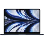 Apple MacBook Air 13" cu procesor Apple M2, 8 nuclee CPU si 8 nuclee GPU, 16GB RAM, 256GB SSD, Midnight, INT KB