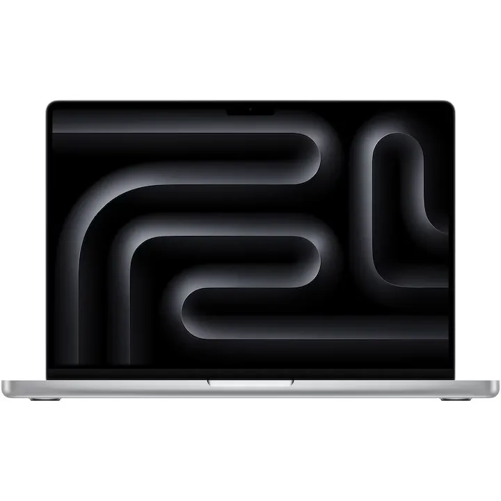 Apple MacBook Pro 14" cu procesor Apple M5, 10 nuclee CPU si 10 nuclee GPU, 24GB RAM, 1TB SSD, Silver, Tastatura Internationala, Manual RO