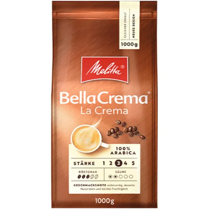 Cafea boabe, Melitta Bellacrema la Crema, 1 kg