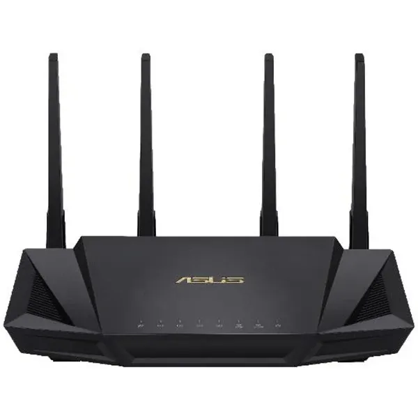 Router Wireless Gigabit ASUS AX3000 RT-AX58U, Wi-Fi 6, Dual-Band 574 + 2402 Mbps, negru