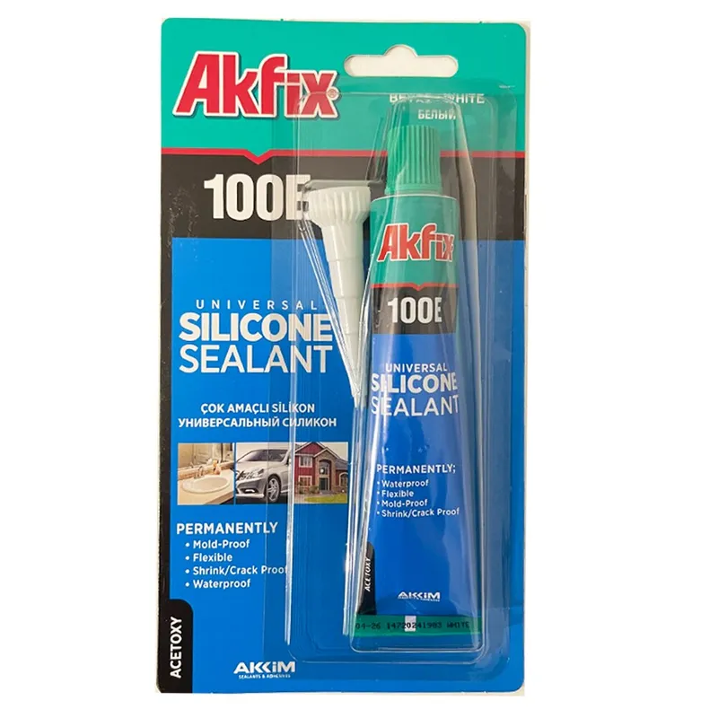 Silicon Etansant Universal, Akfix, 100E, Tub 50Ml, Alb (24/192)