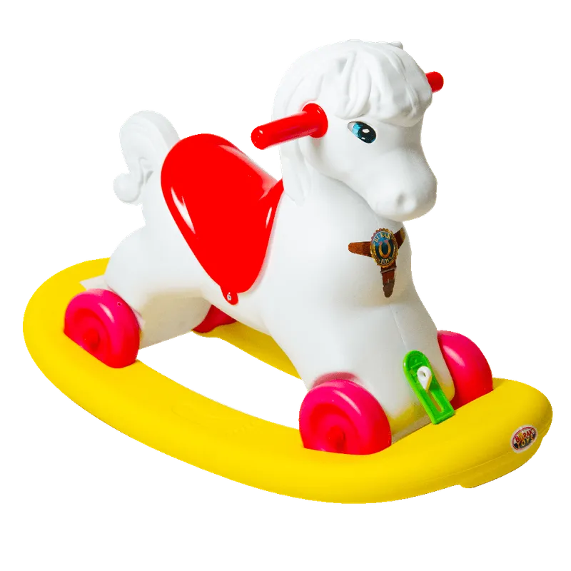 Calut balansoar Rocky Burak Toys, pentru copii, 76 x 35 x 52 cm