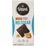 Ciocolata amaruie 70% cacao cu bucati de portocala 90g