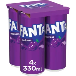 Bautura racoritoare carbogazoasa cu suc de struguri 4x330ml