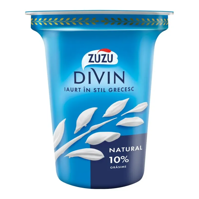 Iaurt natural ZuZu Divin, 10% grasime, 300 g