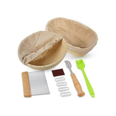 Set cosuri de fermentare pentru paine 10 inch cu unelte de facut paine Gertiz