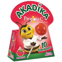Acadele Propolis C zmeura, 10 bucati