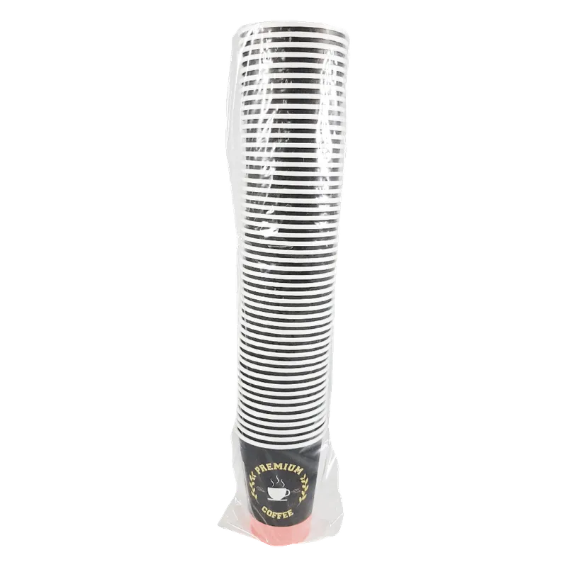 Set pahare de unica folosinta Aspeti, 50 bucati, carton