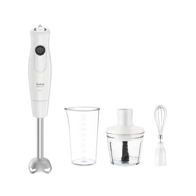 Mixer vertical cu accesorii Tefal HB533138, 600W, 1 viteza, alb