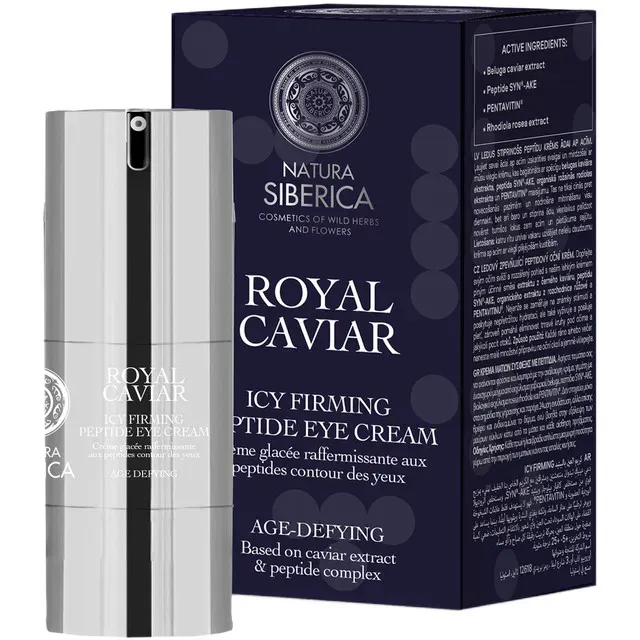 Crema de ochi cu peptide Natura Siberica Royal Caviar, 15 ml