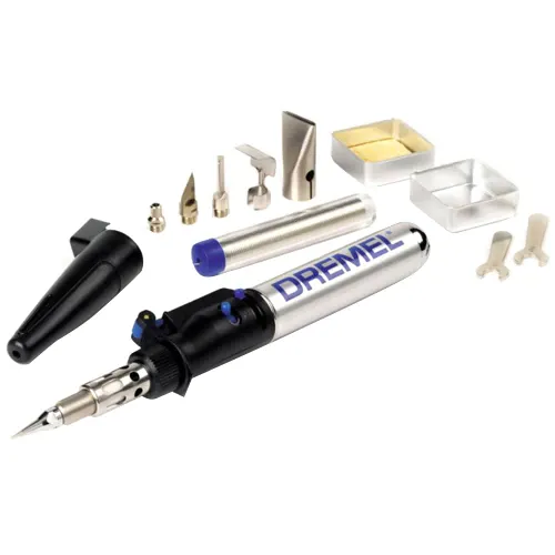 Pistol de lipit Dremel VersaTip 2000-6 Hobby pe gaz, 6 accesorii