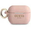 Guess GUAPSGGEP AirPods Pro cover pink/pink Silicone Glitter