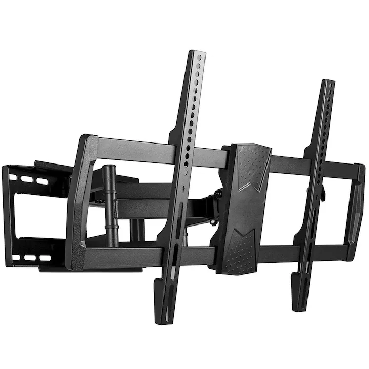 Suport TV de Perete, Pivotant, Universal, Diagonala 32”- 80” ( 80 - 204cm ), Max 45,5 kg, Vesa 200x100 – 600x400, Negru, Sim Online®