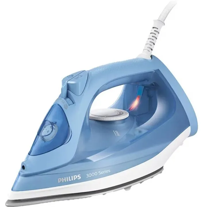 Fier de calcat Philips Seria 3000 DST3020/20, 2200W, 160g/min, 300ml, talpa ceramica, albastru-alb
