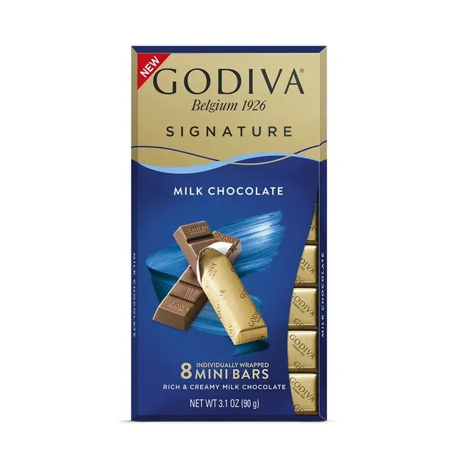 Ciocolata cu lapte Godiva Mini Bars, 90 g