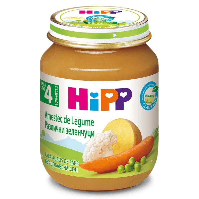 Piure Hipp Amestec de legume, de la 4 luni, 125 g