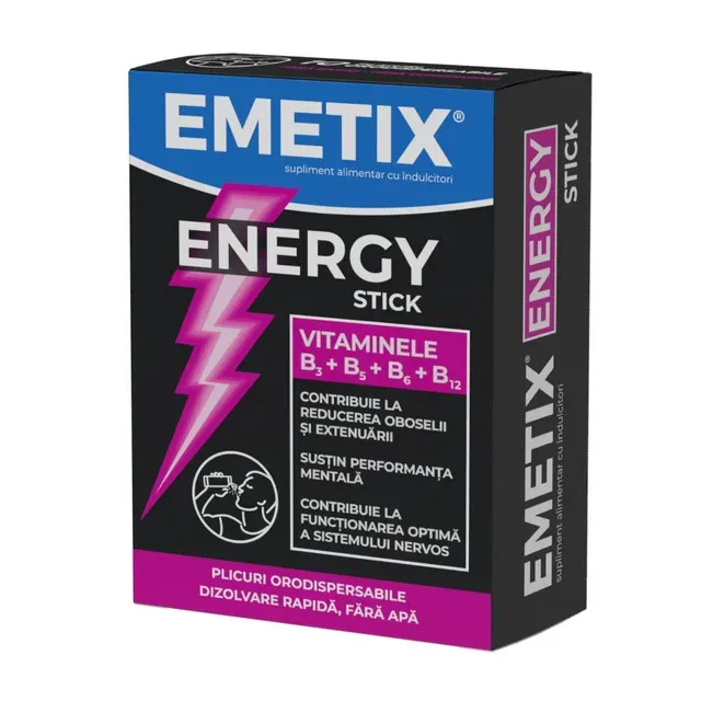Multivitamine Fiterman Emetix Energy Sticks, 10 plicuri