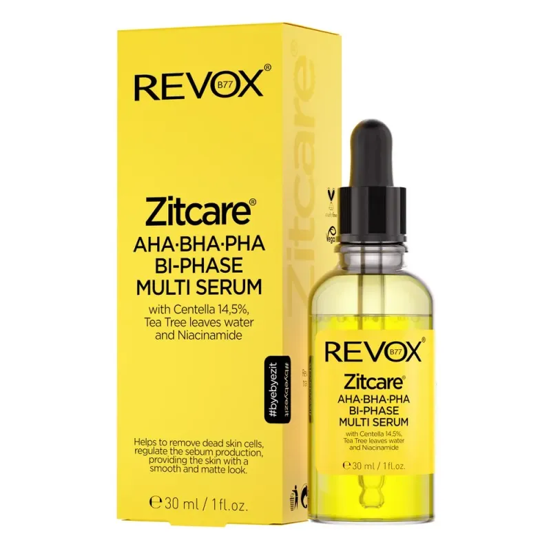 Serum bifazic Revox Zitcare AHA/BHA/PHA, 30 ml