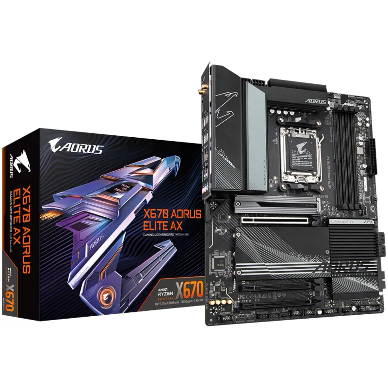Placa de baza Gigabyte X670 AORUS ELITE AX, Socket AM5
