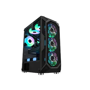 Carcasa PC Pro Gaming Hive, Middle Tower, ATX, fara sursa, 4xFan ARGB, Controller ARGB