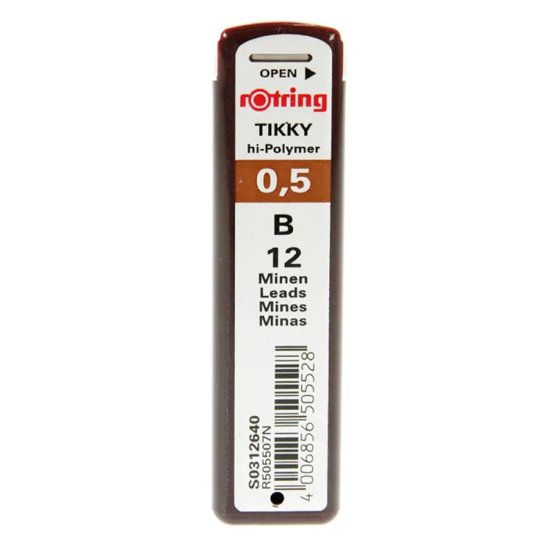 Mine rotring pentru creion mecanic 0.5 mm, 12 buati