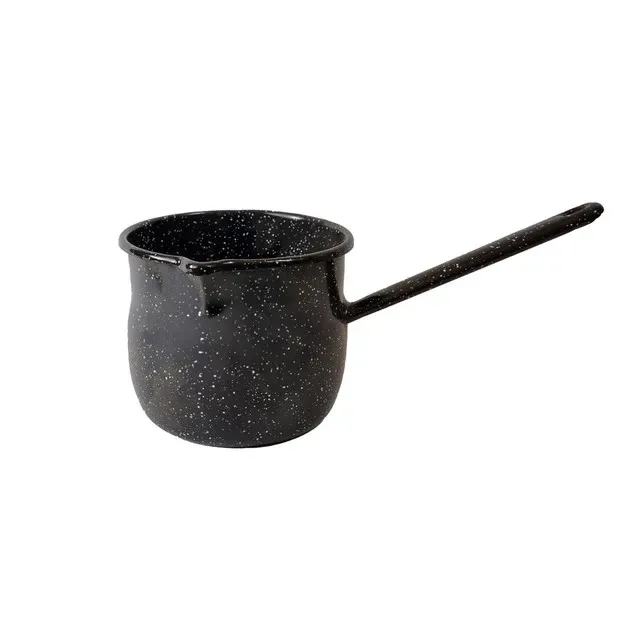 Ibric din email, 14 cm, 1.8 l, negru