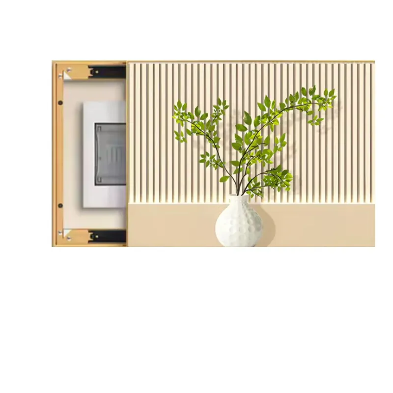 TABLOU capac pentru contorul electric cu Pictura decorativa, Aluminiu, SeLeSe, pe sina folosit pentru mascare contorului