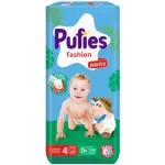 Scutece Chilotel Pufies Fashion & Nature, marimea 4, 9 - 15 kg, 44 bucati