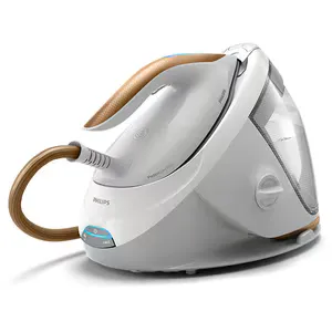 Statie de calcat PHILIPS PerfectCare seria 7000 PSG7040/10, 2100W, 600g/min, 1.8l, talpa SteamGlide Elite, alb-auriu