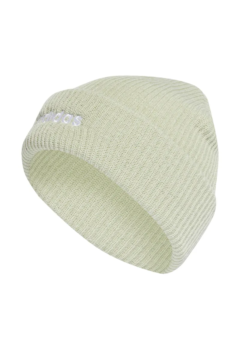 adidas Performance, Caciula unisex cu striatii Classic, Alb optic/Verde sparanghel