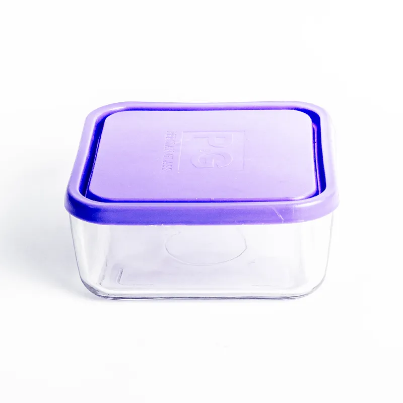 Caserola patrata Aban, sticla, 420 ml