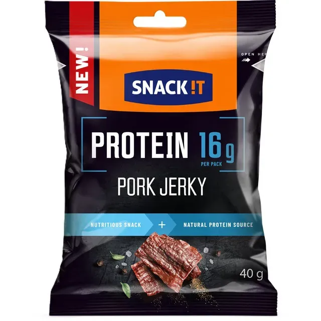 Snack din carne de porc Jerky Snack It Protein, 40 g