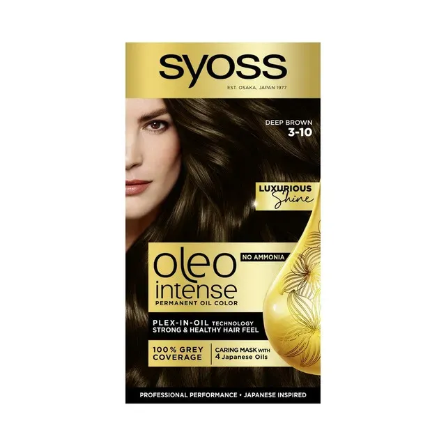 Vopsea de par Syoss Color Oleo 3-10 Saten intens